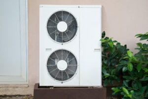 heat pump outside