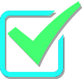 green checkmark