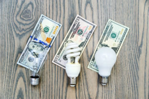 Cost Led Bulb Light Save Money Bigstock